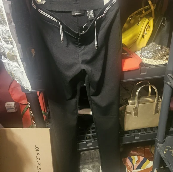 Purple Sequin Sleeveless Top With Express Pants - Picture 2 of 12